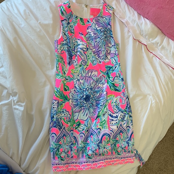 - Size 00 Lilly Pulitzer Shift Dress - Picture 4 of 4